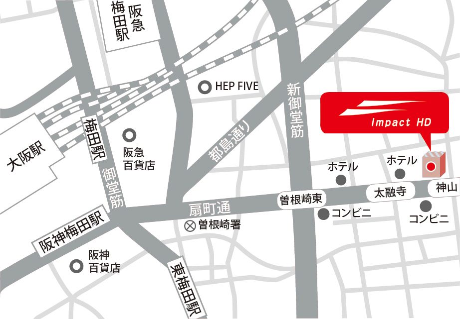 大阪オフィス　アクセスマップ